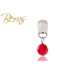 R00164 SW.CHARM WITH ROUND BEAD-LT.SIAM 8 SS