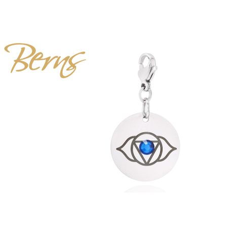 R00337 CHARM "CHAKRA" 3.EYE-CAPRI BLUEU