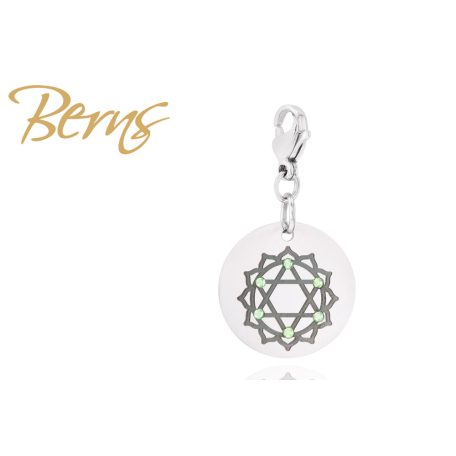 R00339 CHARM "CHAKRA" HEART-PERIDOT