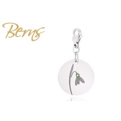 R00345 CHARM "FLOWER"  SNOWDROPS-PERIDOT