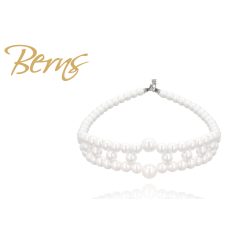 R13196 NECKLACE "QUINN" WHITE-SS