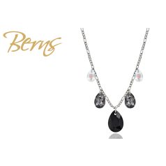 R13202 NECKLACE "HELIOS" JET-CRY.SH SS