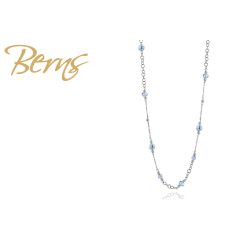 R13223 NECKLACE " DEMI" L.BLUE-L. SAPP SS
