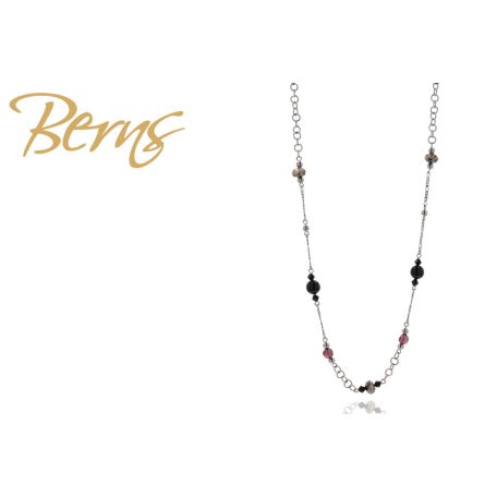 R13228 NECKLACE " DEMI" M.BLACK-AMETH  SS
