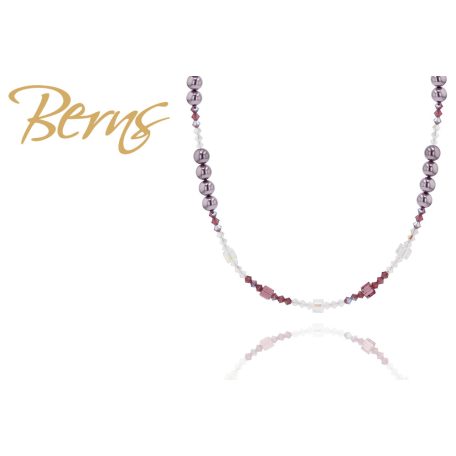 R13237 NECKLACE "PERLA" MAUVE RG