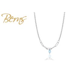 R13249 NECKLACE "MILANO" AQUA SH. SS