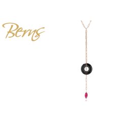 R13258 NECKLACE "BARLETTA" JET-RUBY RG