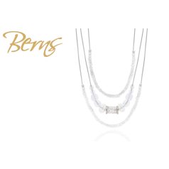 R13267 NECKLACE "NINA" CRY-SILVER SS