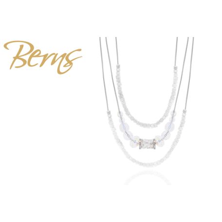 R13267 NECKLACE "NINA" CRY-SILVER SS
