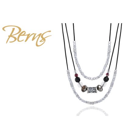 R13268 NECKLACE "NINA" LTCH-BLACK SS