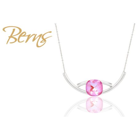 R13287 NECKLACE "YLIA" LOTPINK 12MM SS