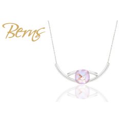 R13299 NECKLACE "YLIA" DPINK 12MM SS