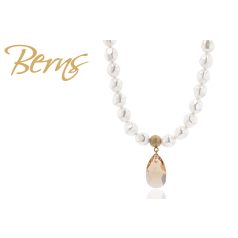 R13303 NECKLACE "LIDYA" WHITE-GSHA GO