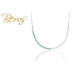 R13466 NECKLACE "SKYE" TURQ-WHOP.AB SS