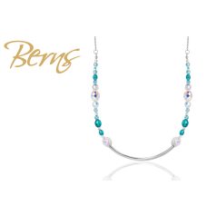 R13477 NECKLACE "OLIV" BLUEZIRC-SS