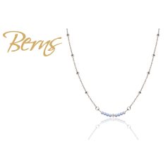 R13526 NECKLACE IZZY" D.BLUE-AB SS"