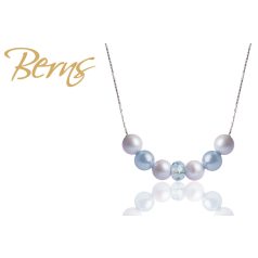 R13578 NECKLACE HELLA" MIX-BLUE SS"