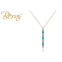 R13599 NECKLACE VIVA" MIX-TURQ-VGOLD GO"