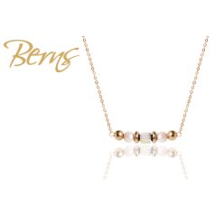R13619 NECKLACE LAUREN" AB-PEWH GO"