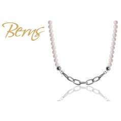 R13630 NECKLACE MAGNOLIA" PE.WH-SS 8MM"