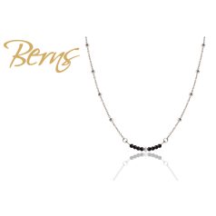 R13654 NECKLACE IZZY" MBLACK-BD SS"