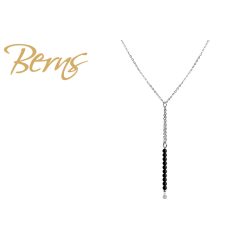 R13655 NECKLACE LYSSA" MBLACK SS"
