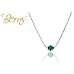 R13663 NECKLACE GIANA"-EMERALD SS"