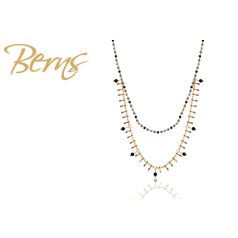 R13757 NECKLACE LOLLY BLACK GO