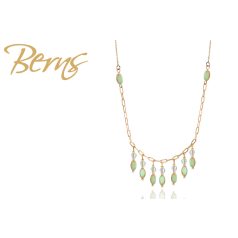 R13787 NECKLACE CASSIA GREEN-CHRY GO