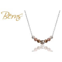 R13800 NECKLACE LIVIAN PEA.MIX-DKGR SS