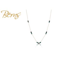 R13816 NECKLACE MISTY DKGREEN GO