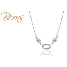 R13826 NECKLACE ELLIS IDBLUE-LTBLUE SS