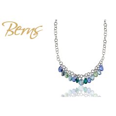 R13844 NECKLACE FLAVIA MIX-BLUE SS