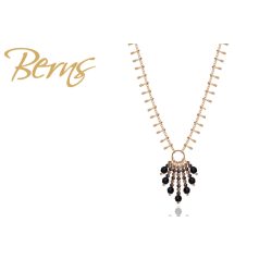 R13868 NECKLACE APHRODITE JET-BROWN GO