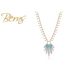 R13870 NECKLACE APHRODITE LT.C.TOP-IDK.TURQUOISE GO
