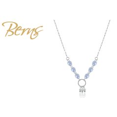R13918 NECKLACE TAMAR MOL-LT.BLUE SS