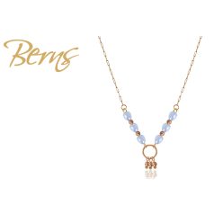 R13919 NECKLACE TAMAR V.GOLD-LT.BLUE GO
