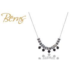 R13956 NECKLACE OMBRE JET-GREEN SS