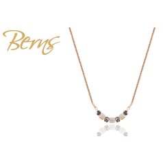 R14120 NECKLACE GILL DK.GREY-CRY.SH GO