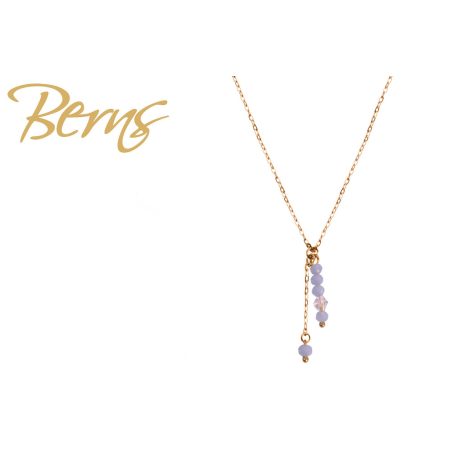 R14173 NECKLACE AURA LTBLUE GO