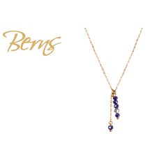 R14174 NECKLACE AURA DKBLUE GO