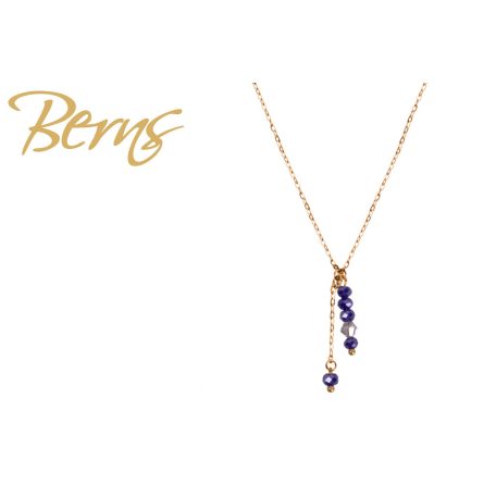 R14174 NECKLACE AURA DKBLUE GO