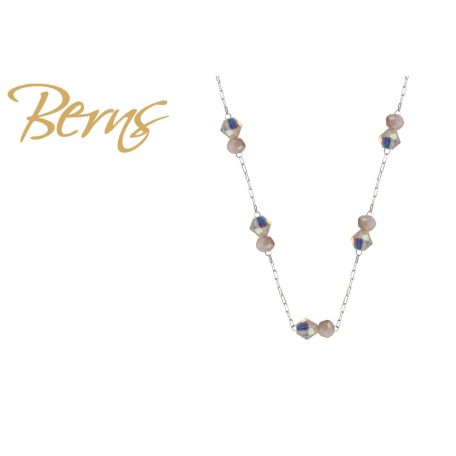 R14187 NECKLACE ELINA PEACH-AB SS