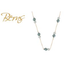 R14190 NECKLACE ELINA MINT-P.OPAL.SH GO