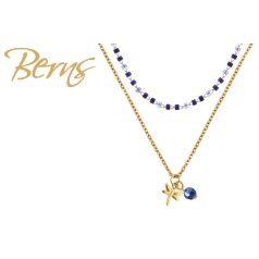 R14197 NECKLACE SOLARIS DRAGONFLY SAPPHIRE GO