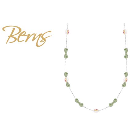 R14205 NECKLACE GLORY AB-LTGREEN SS