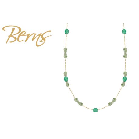 R14209 NECKLACE GLORY MGREEN-GREEN GO
