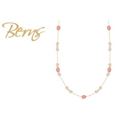 R14210 NECKLACE GLORY RPEACH-CREAM GO