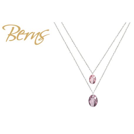 R14212 NECKLACE TILLY LTAMETHYST-LTROSE SS