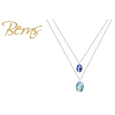R14213 NECKLACE TILLY AQUA-SAPPHIRE SS